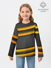 Детский лонгслив / Желтые полосы