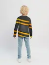 Детский лонгслив / Желтые полосы