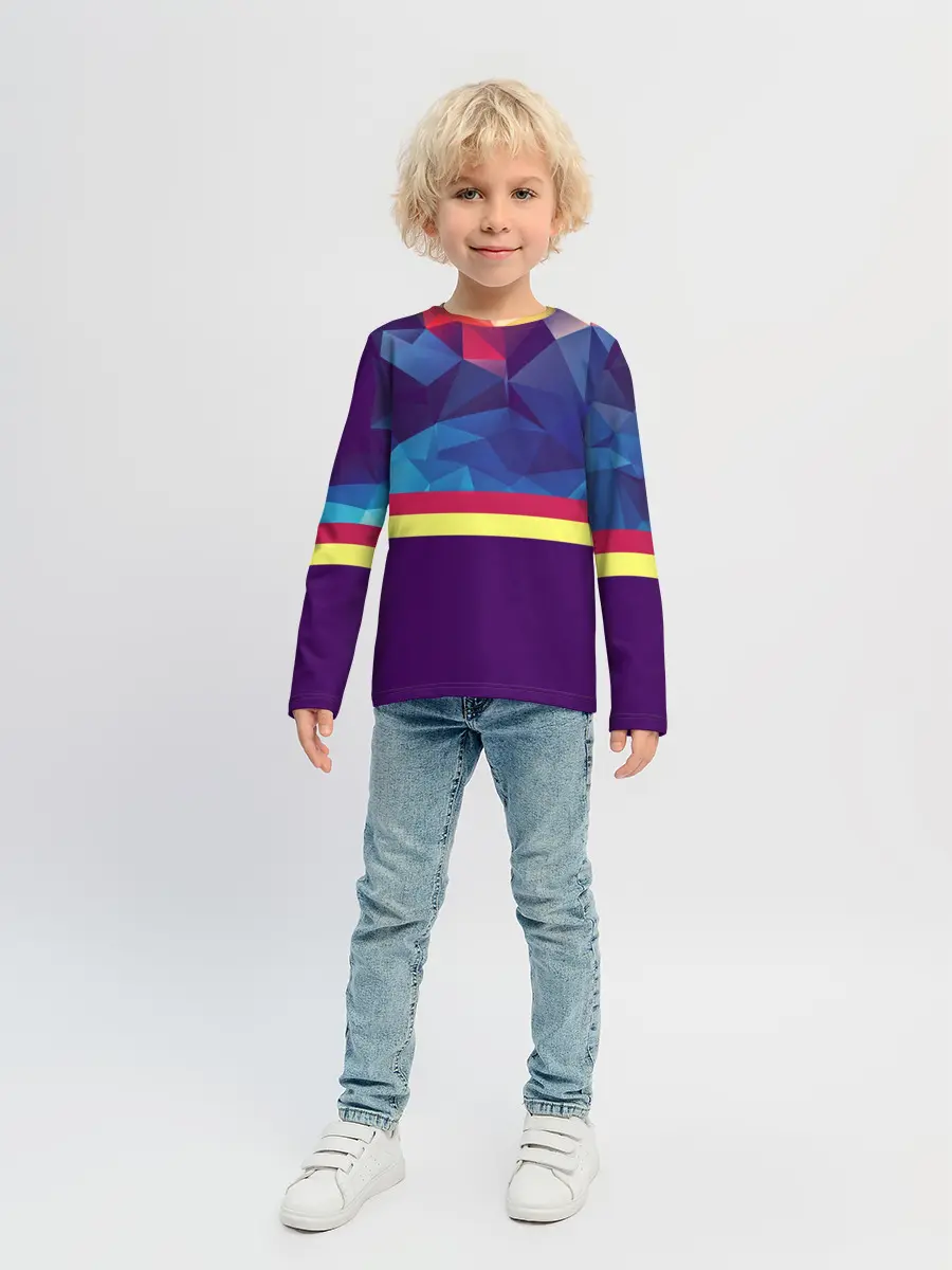Детский лонгслив / Геометрическая Абстракция