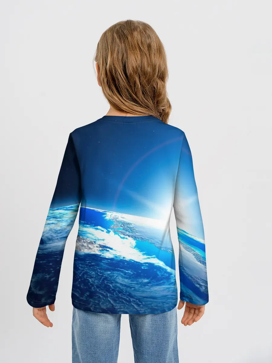 Детский лонгслив / Юрий Гагарин Планета Земля