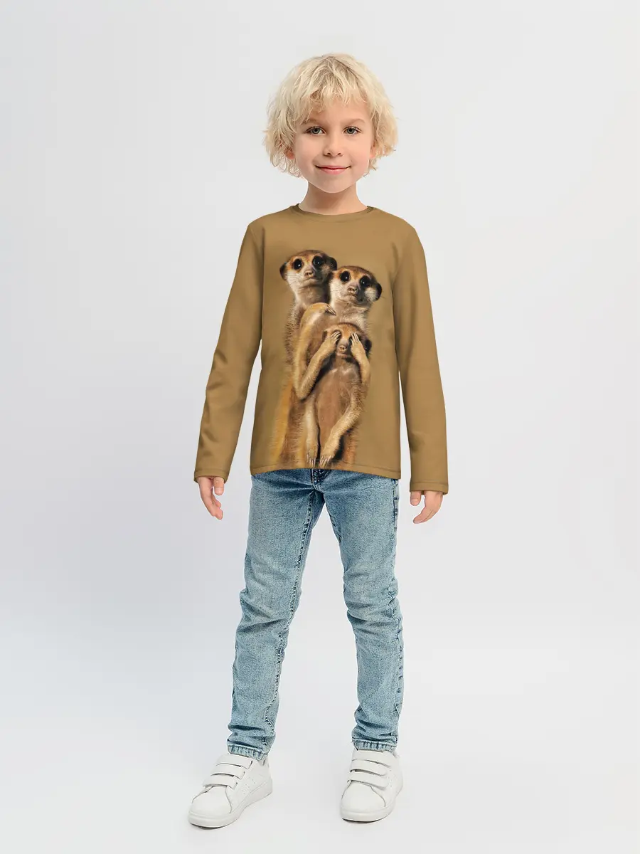 Детский лонгслив / Сурикаты