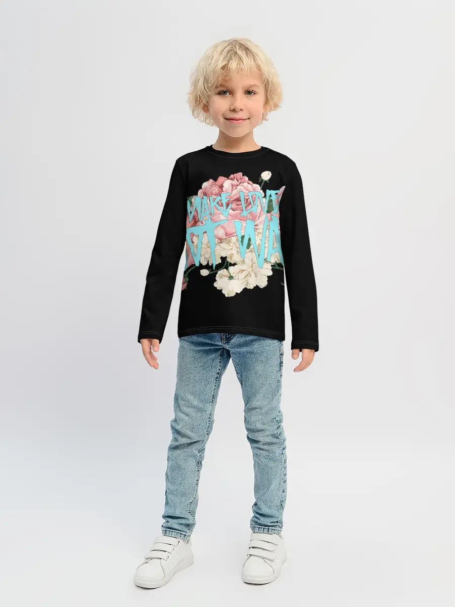 Детский лонгслив / Нет войне.