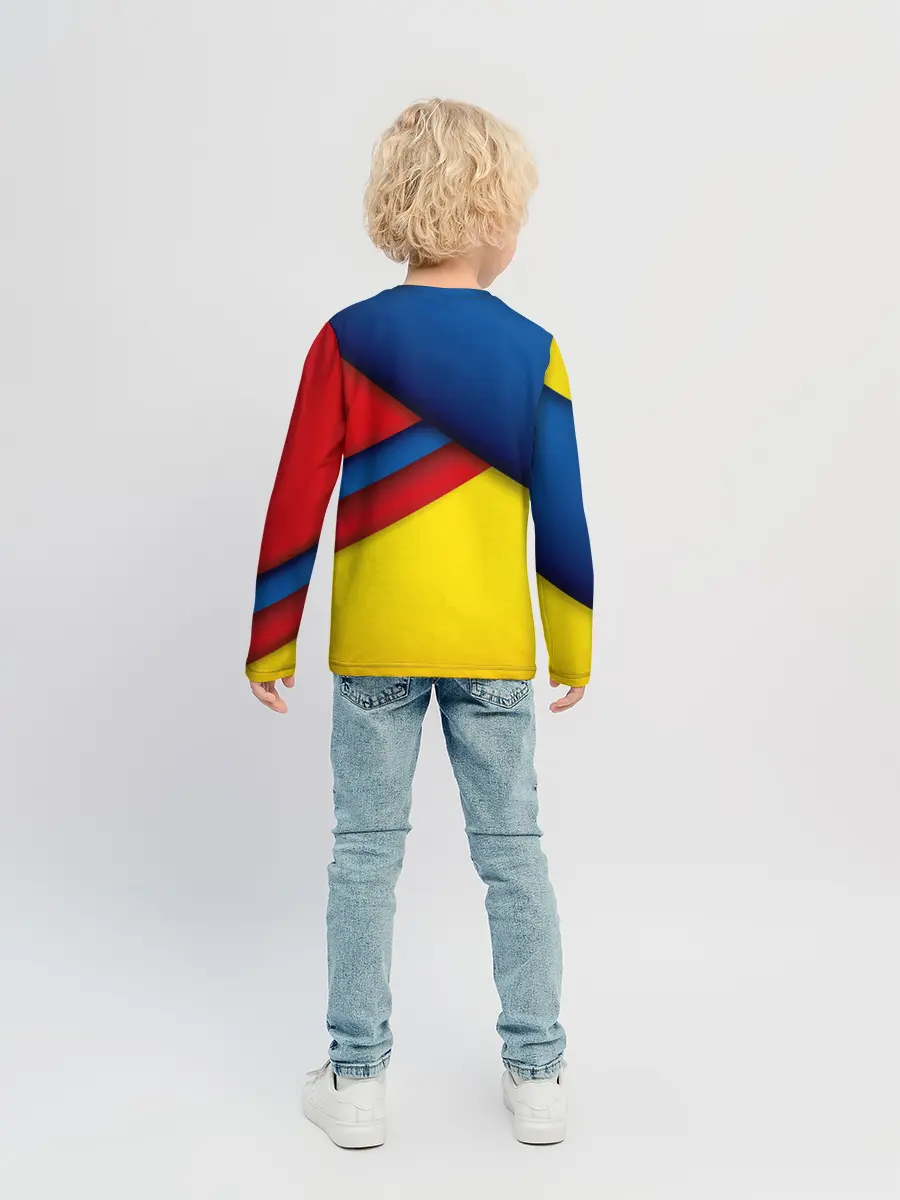 Детский лонгслив / Яркие краски