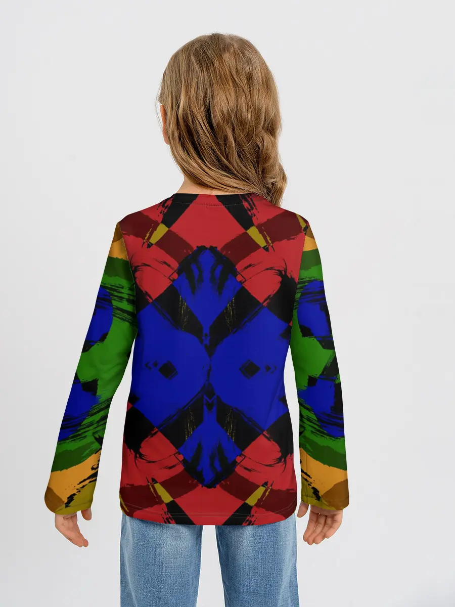 Детский лонгслив / Абстракция