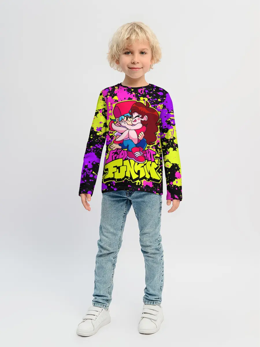 Детский лонгслив / Парень и Девушка Friday Night