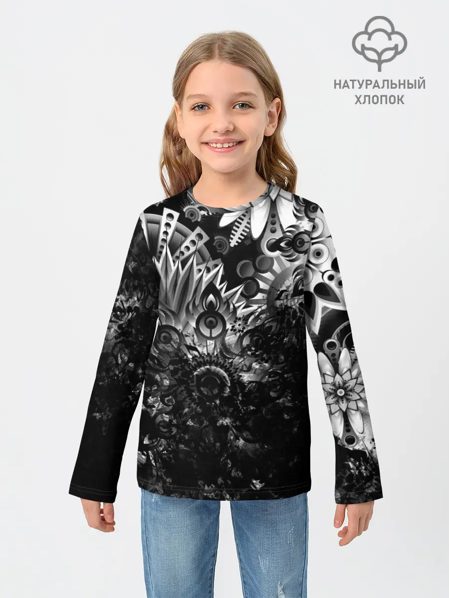 Детский лонгслив / Floral Pattern