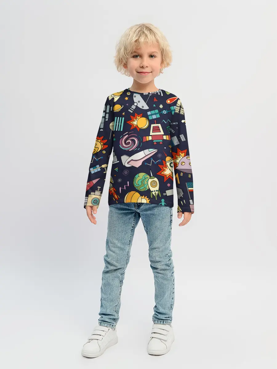 Детский лонгслив / Космос