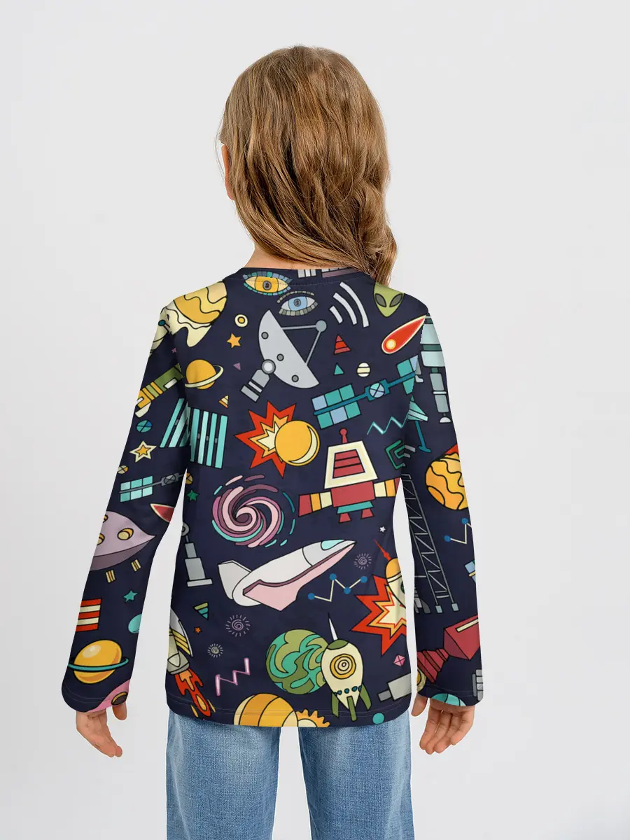 Детский лонгслив / Космос