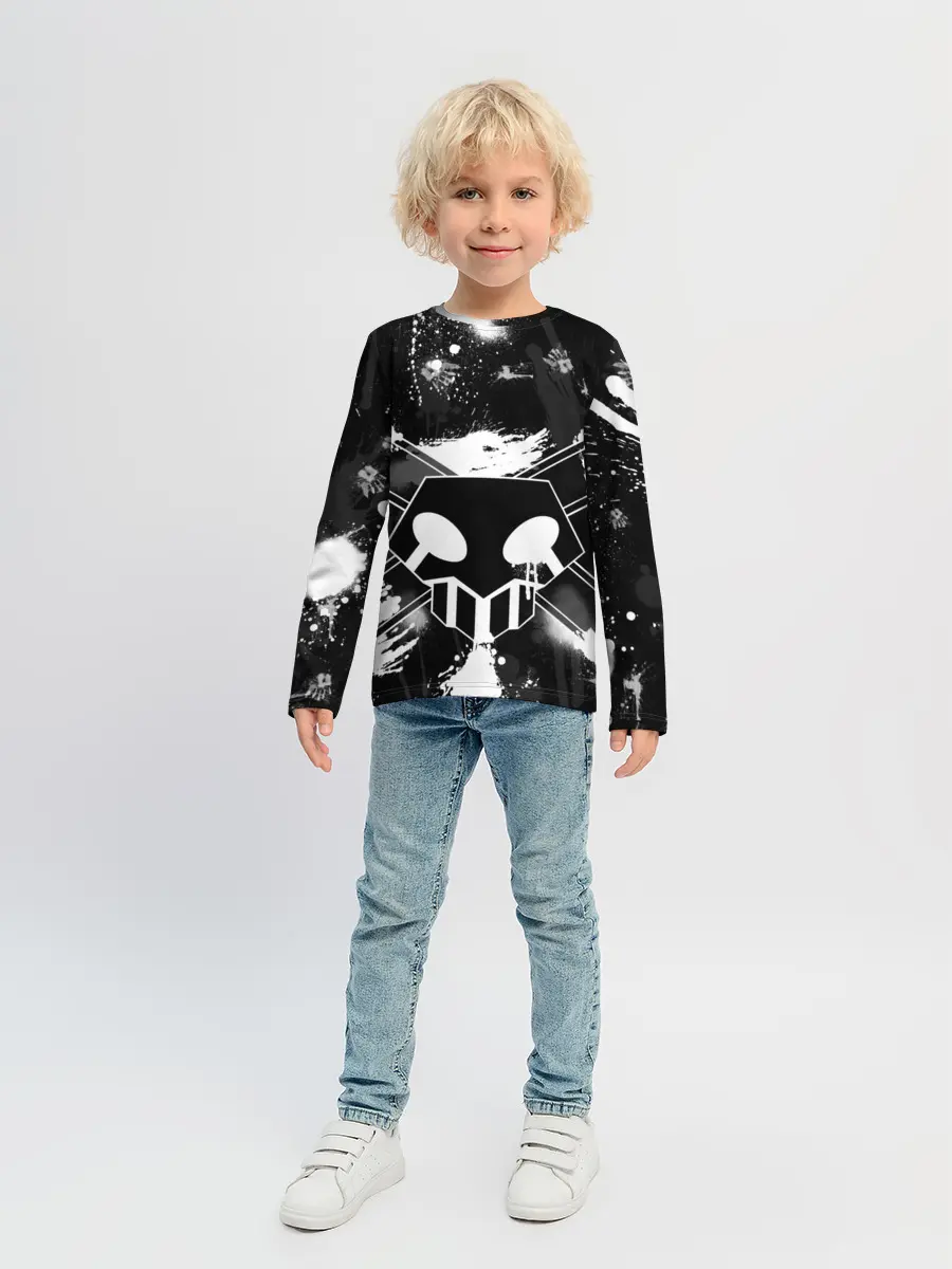 Детский лонгслив / БЛИЧ ШИНИГАМИ ЛОГО НА СПИНЕ
