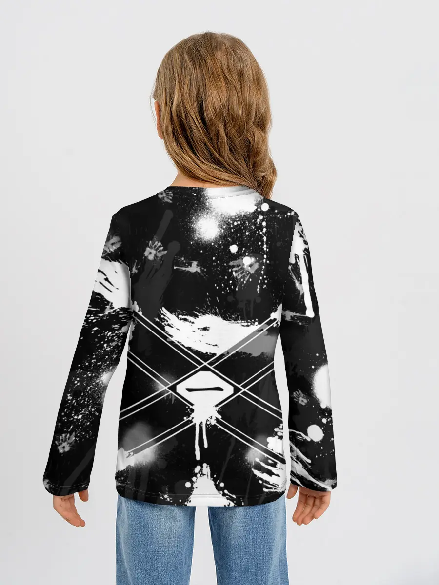 Детский лонгслив / БЛИЧ ШИНИГАМИ ЛОГО НА СПИНЕ