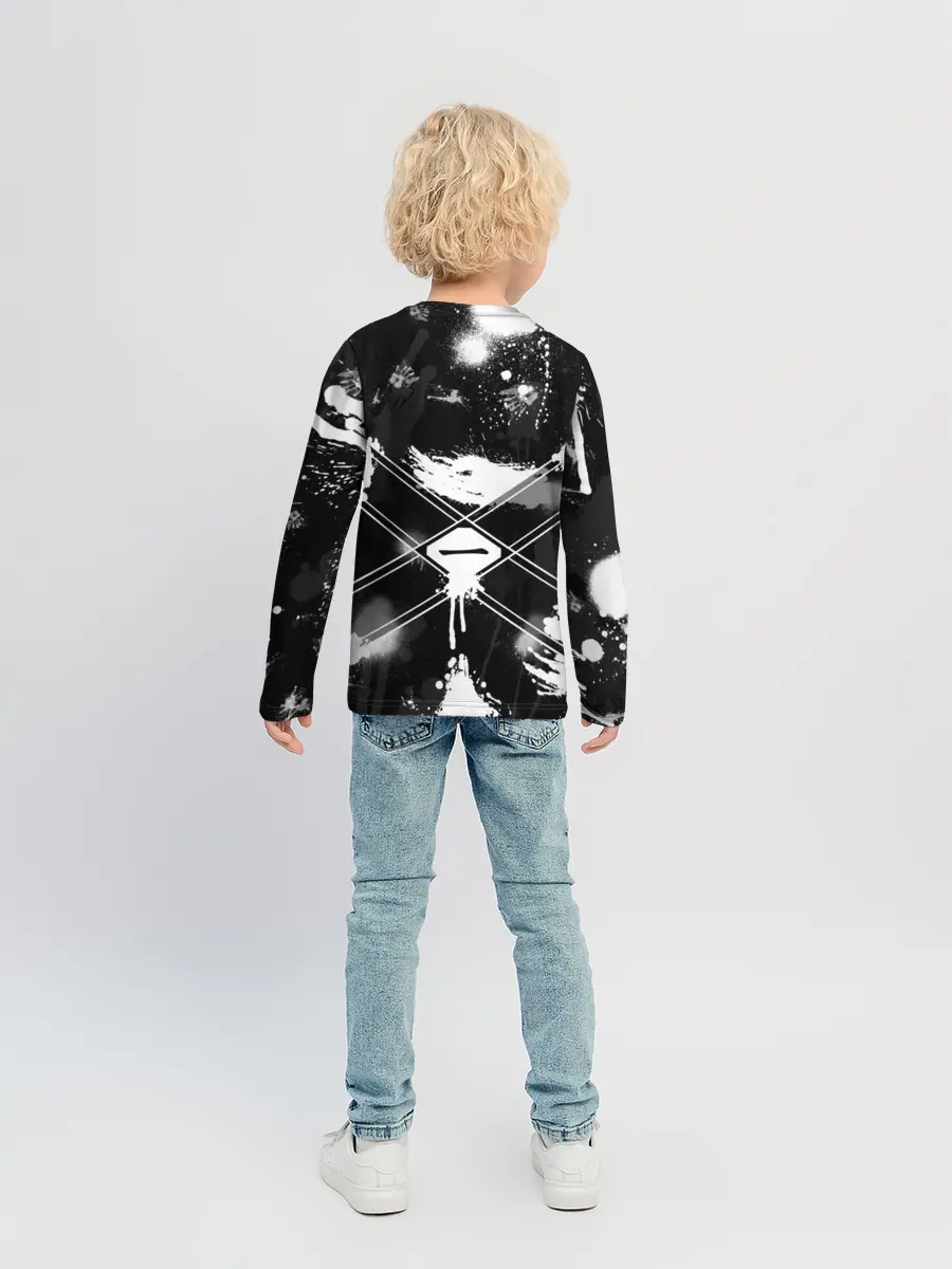 Детский лонгслив / БЛИЧ ШИНИГАМИ ЛОГО НА СПИНЕ