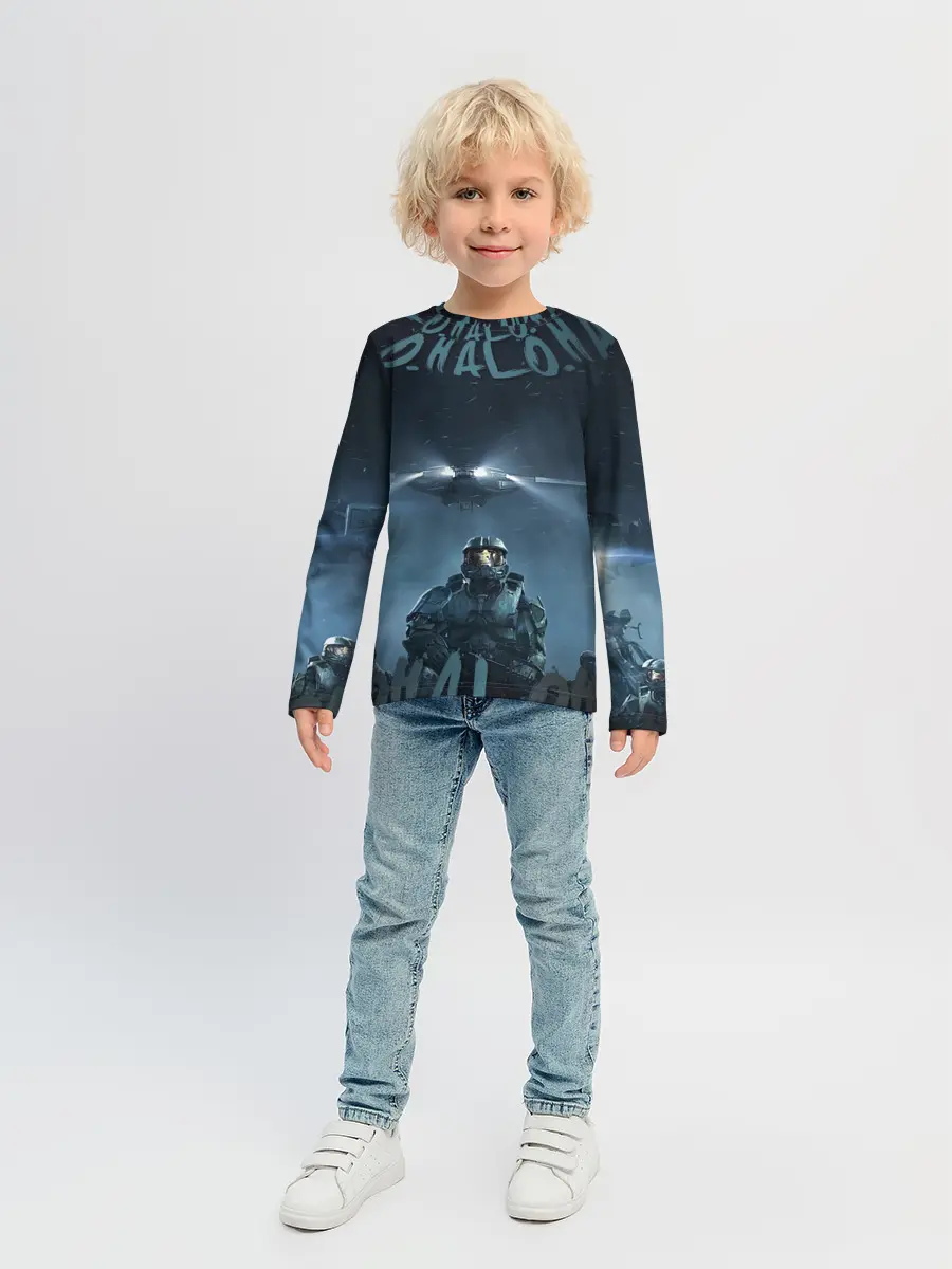 Детский лонгслив / Halo calligraphy