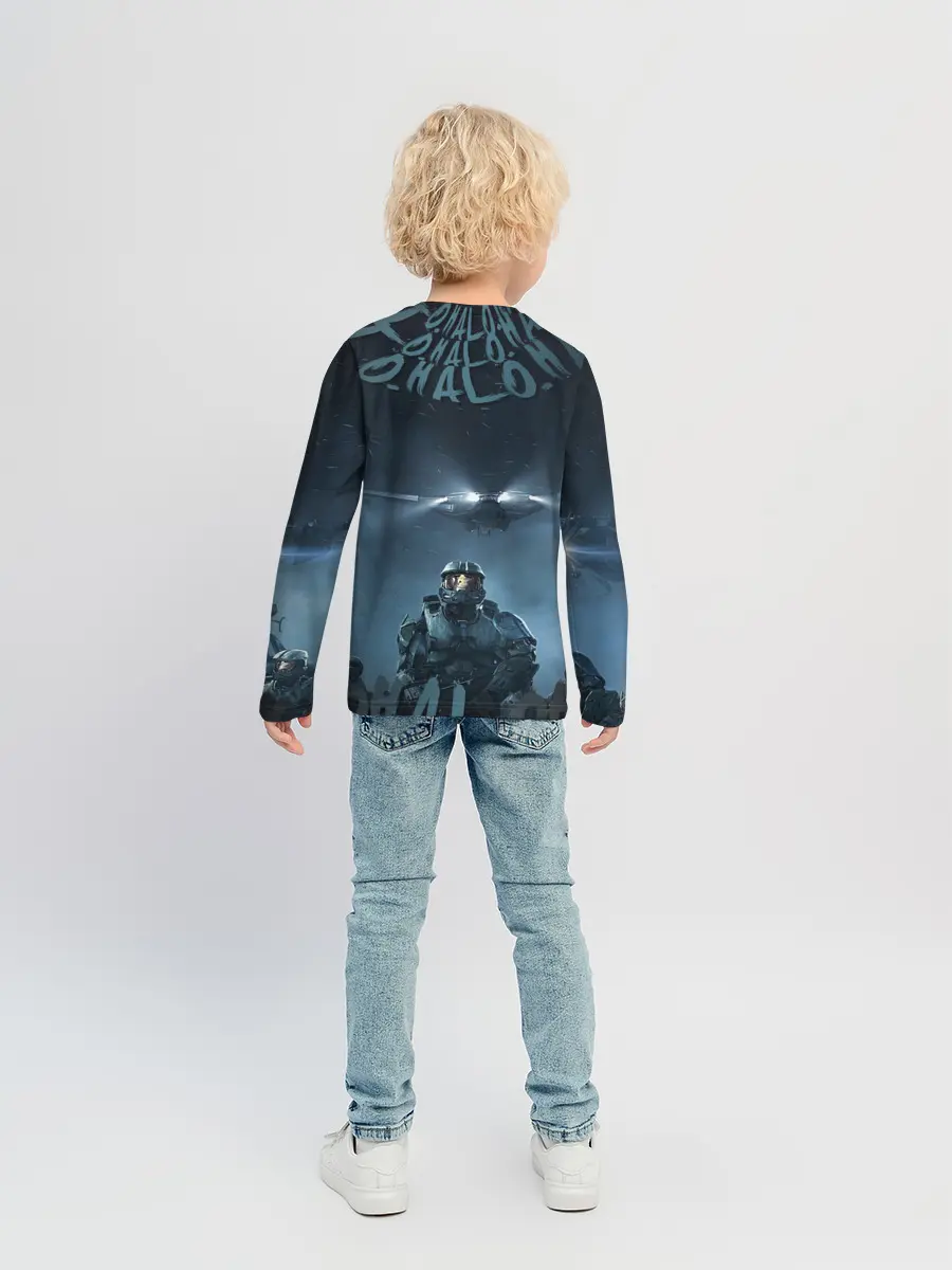 Детский лонгслив / Halo calligraphy