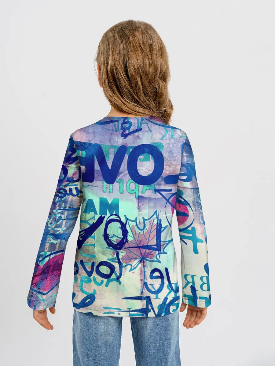 Детский лонгслив / LOVE