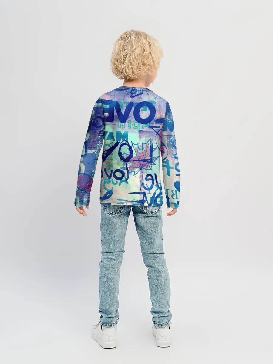 Детский лонгслив / LOVE