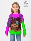 Детский лонгслив / 3D Neon Monkey