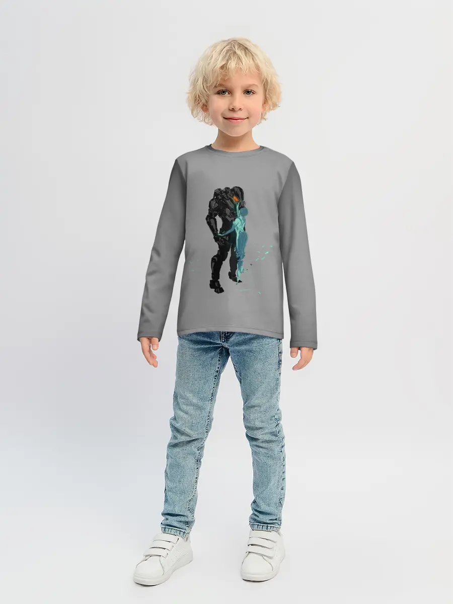 Детский лонгслив / Кибер любовь