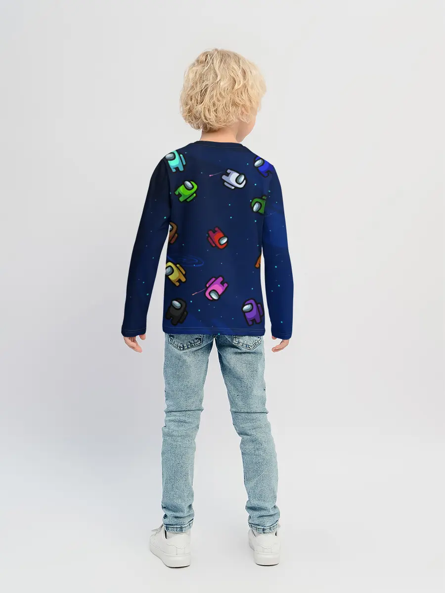 Детский лонгслив / ПОЕХАЛИ АМОНГ АС | AMONG US