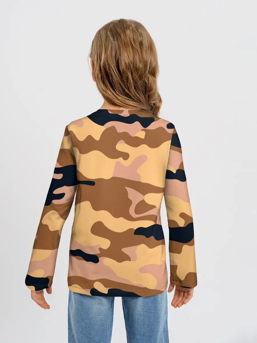 Детский лонгслив / Камуфляж
