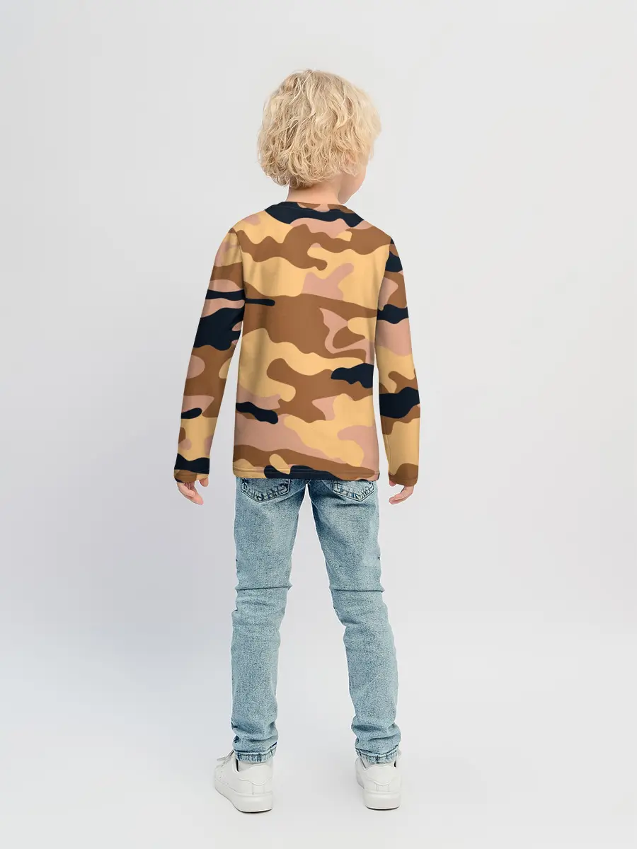 Детский лонгслив / Камуфляж