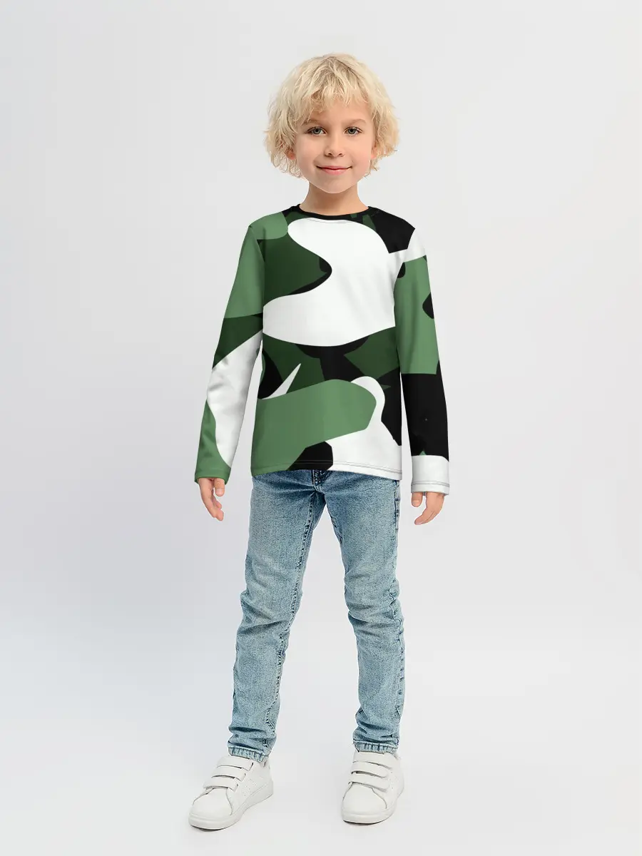 Детский лонгслив / Камуфляж
