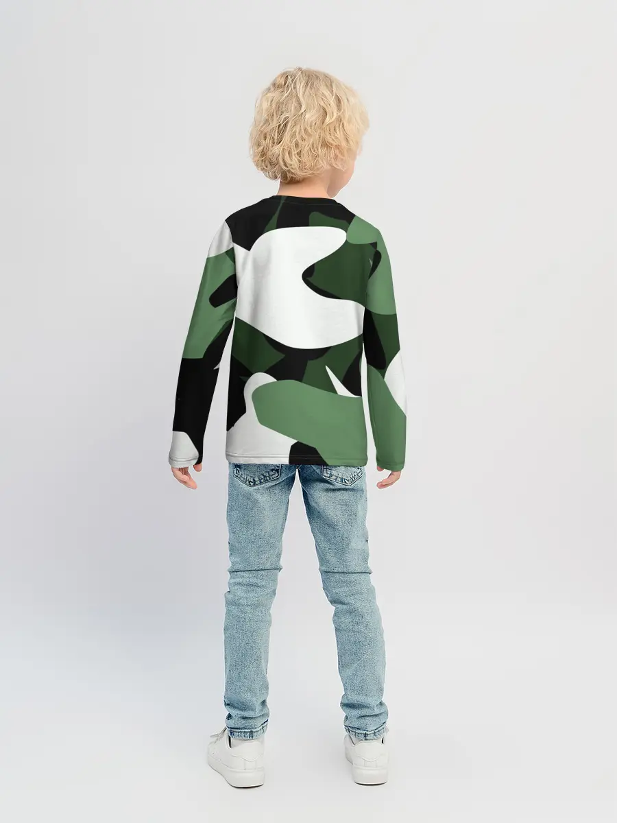 Детский лонгслив / Камуфляж