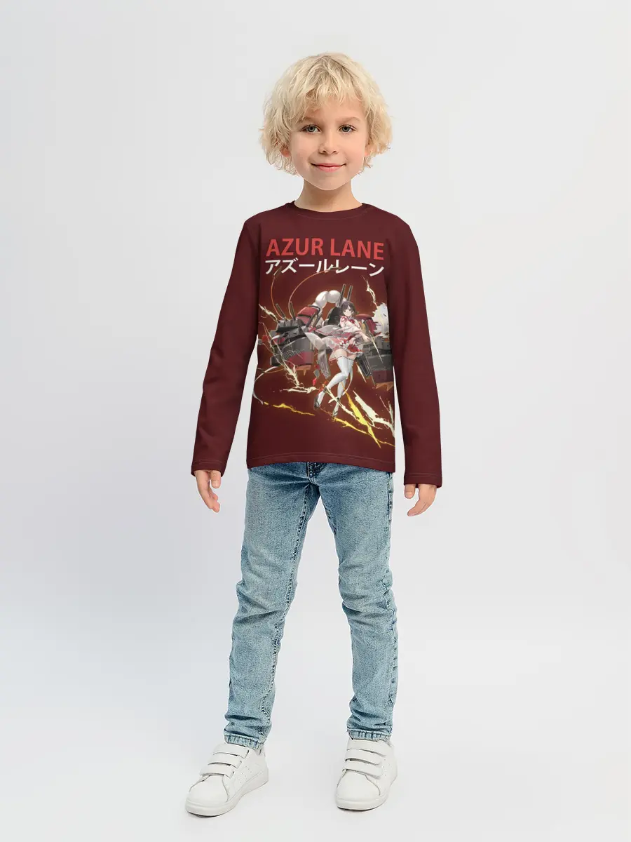 Детский лонгслив / лазурный путь