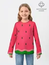 Детский лонгслив / Текстура арбуза