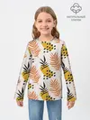 Детский лонгслив / Абстрактные ветви - узор