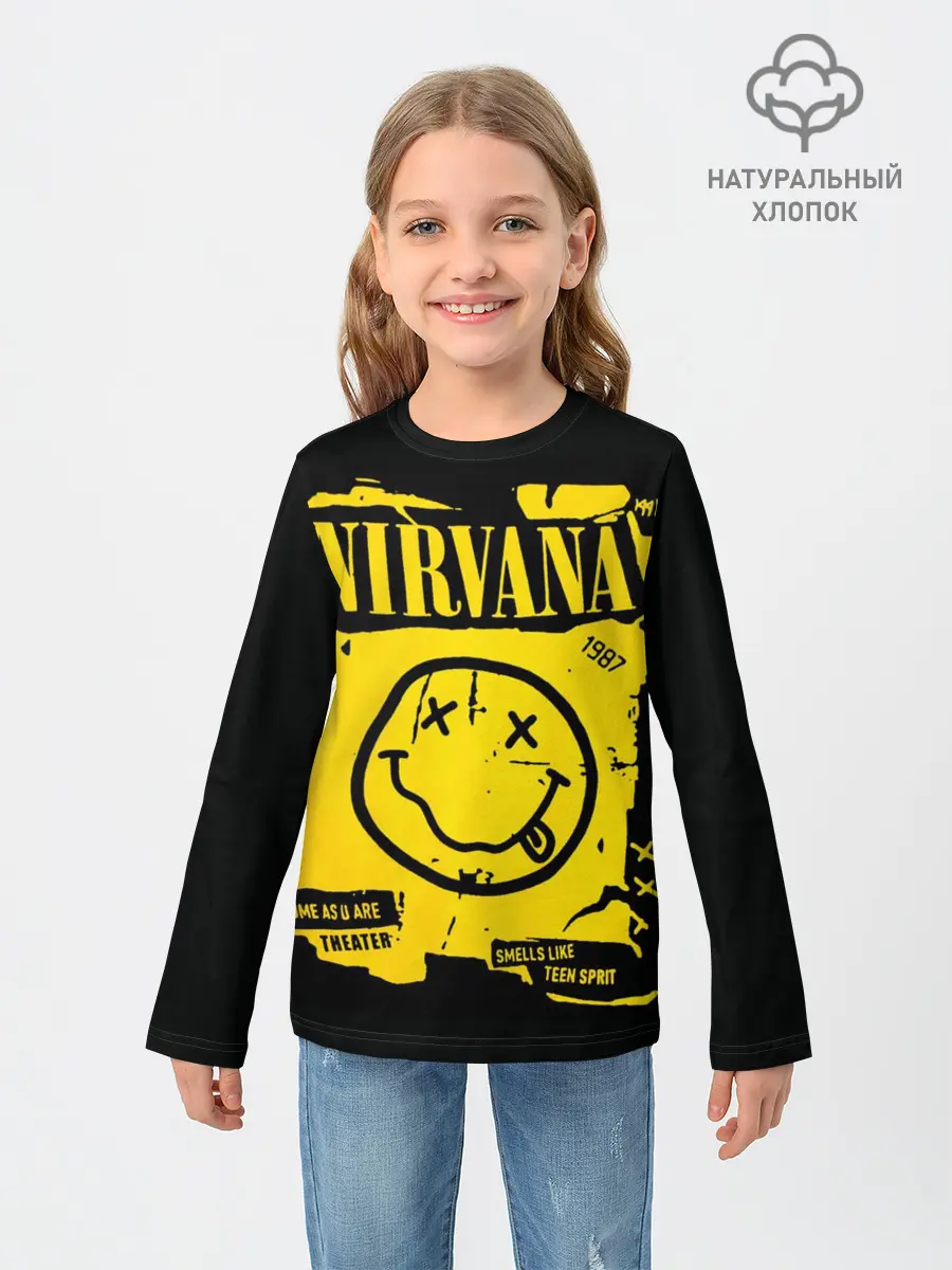 Детский лонгслив / Nirvana 1987