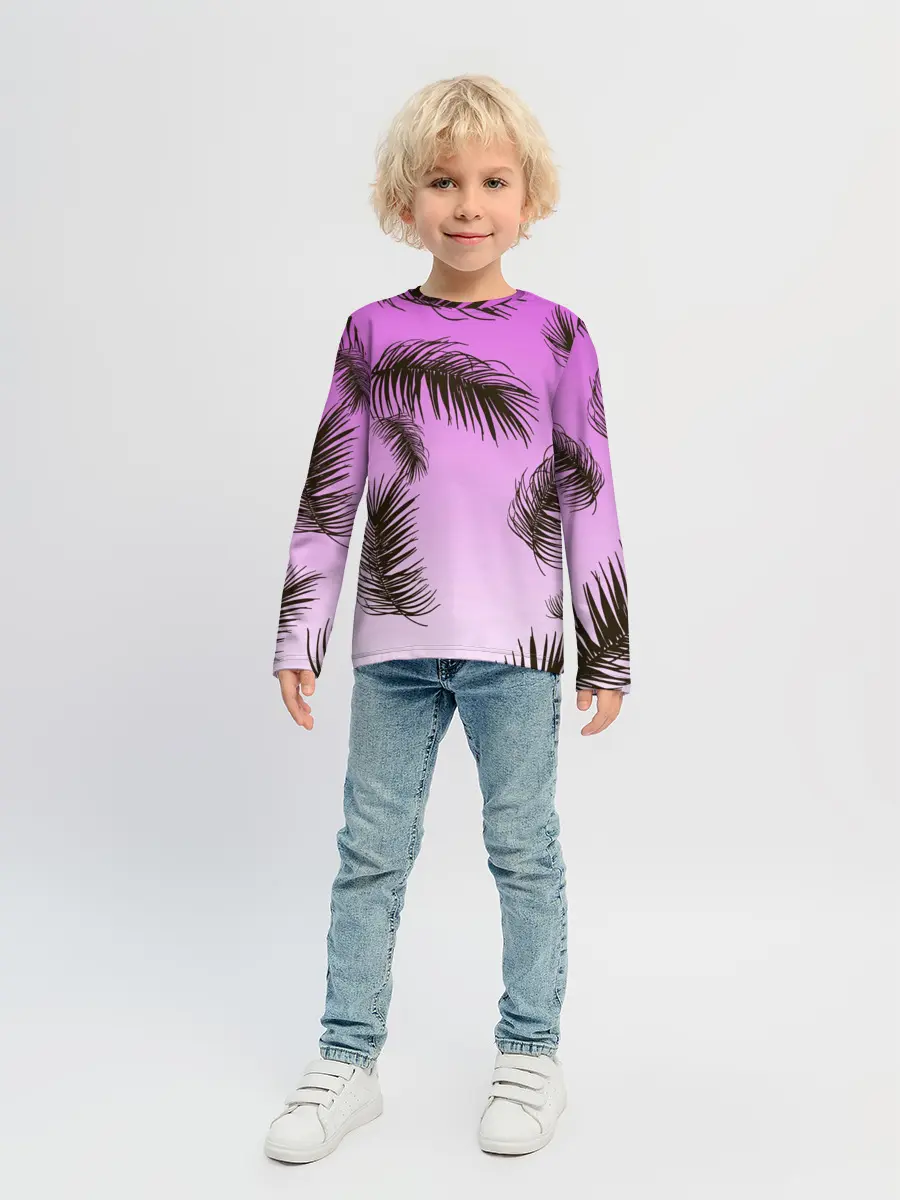 Детский лонгслив / Тропический Закат