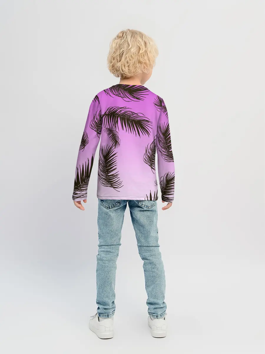 Детский лонгслив / Тропический Закат