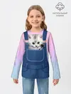 Детский лонгслив / Котенок в кармане