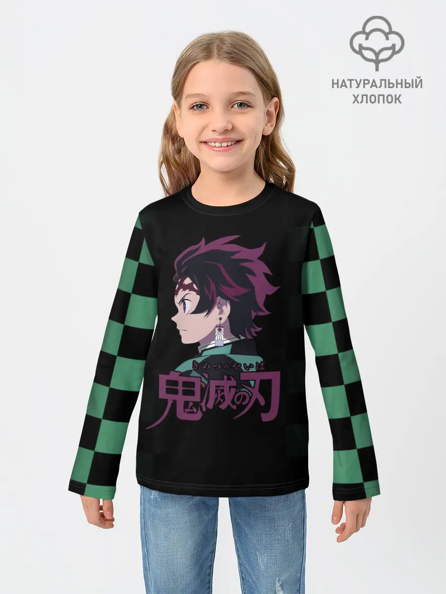 Детский лонгслив / Танджиро Камадо Kimetsu no Yaiba