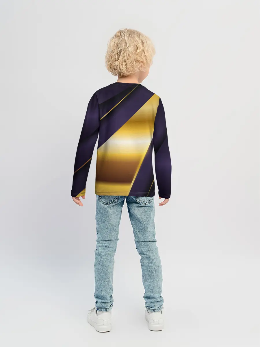 Детский лонгслив / 3D luxury золото