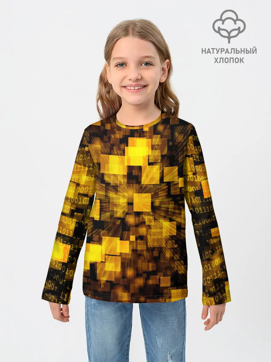 Детский лонгслив / Неоновый взрыв
