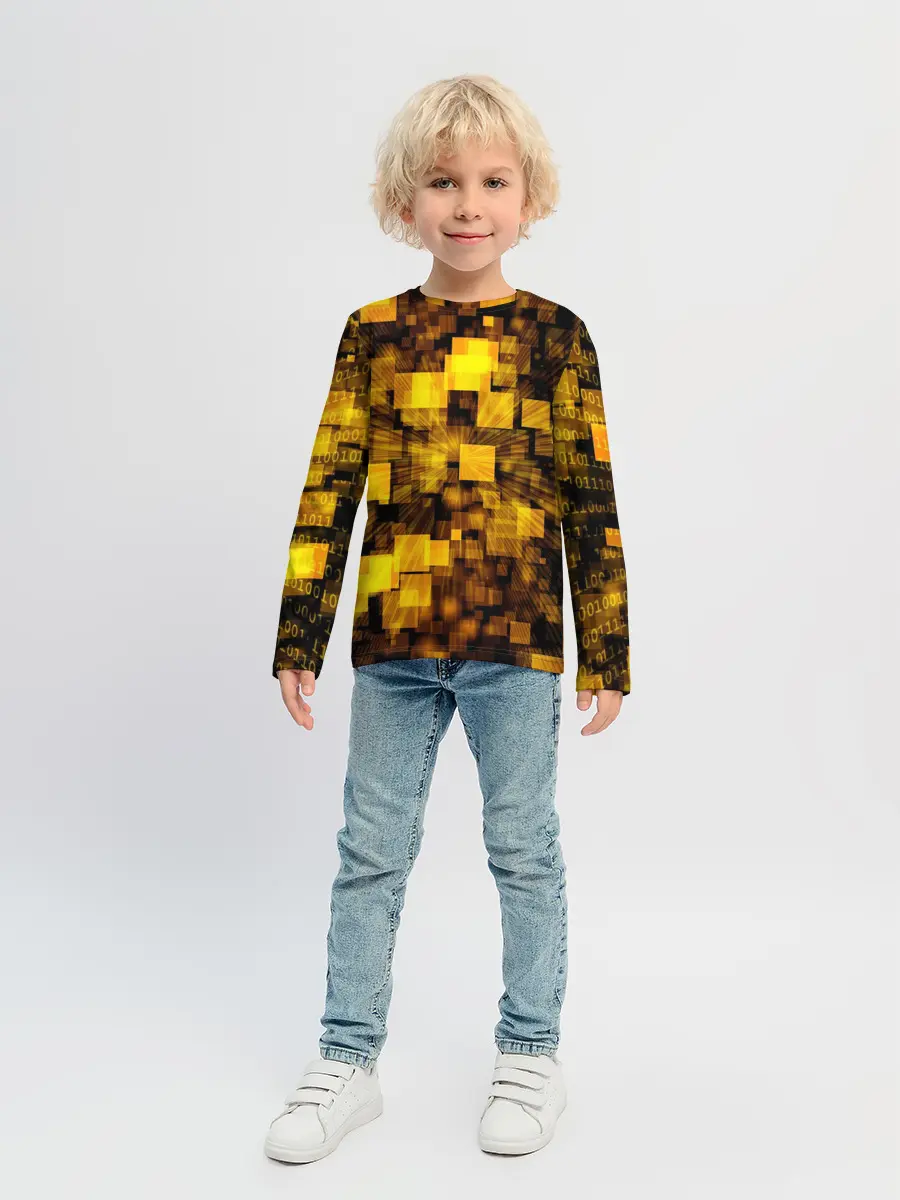 Детский лонгслив / Неоновый взрыв