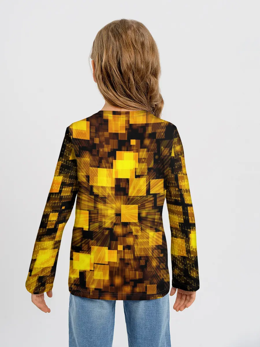 Детский лонгслив / Неоновый взрыв