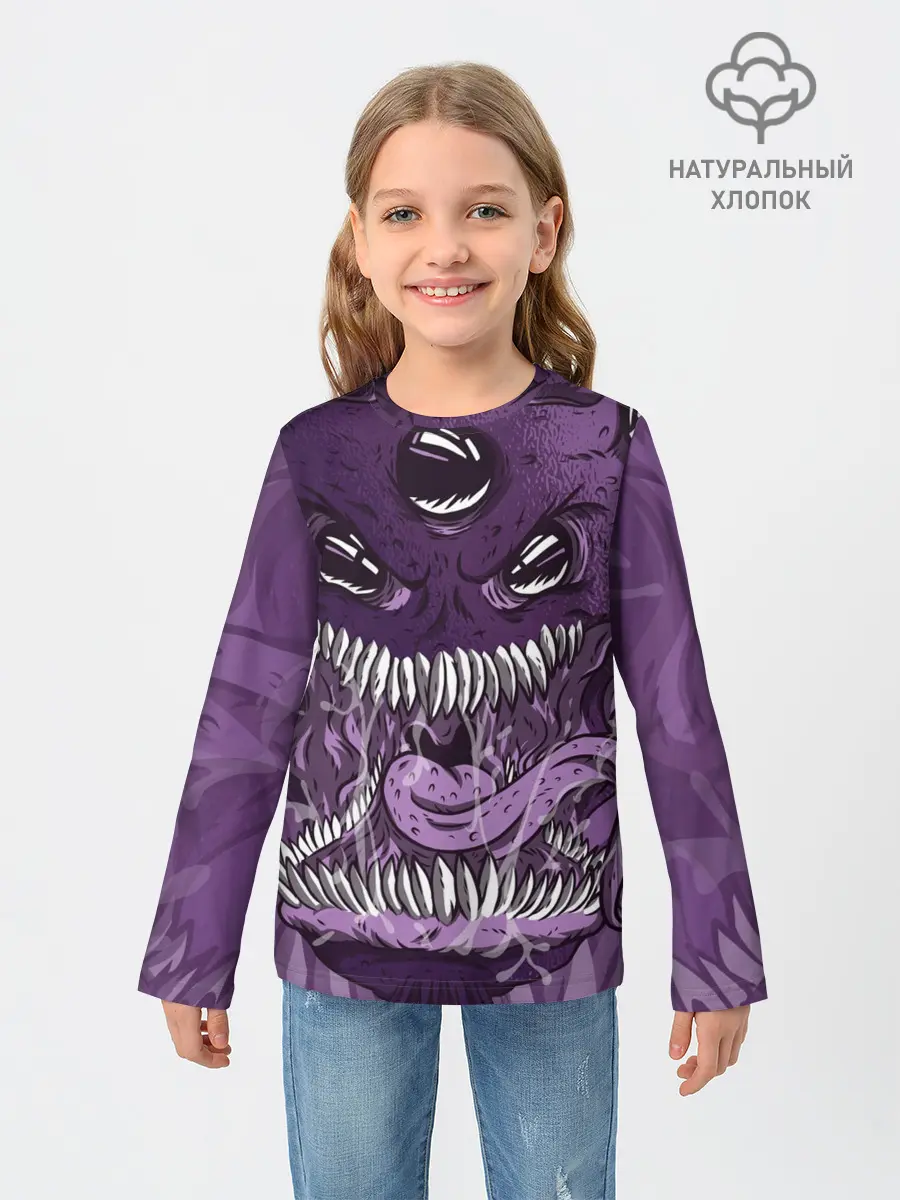 Детский лонгслив / Инопланетное чудовище