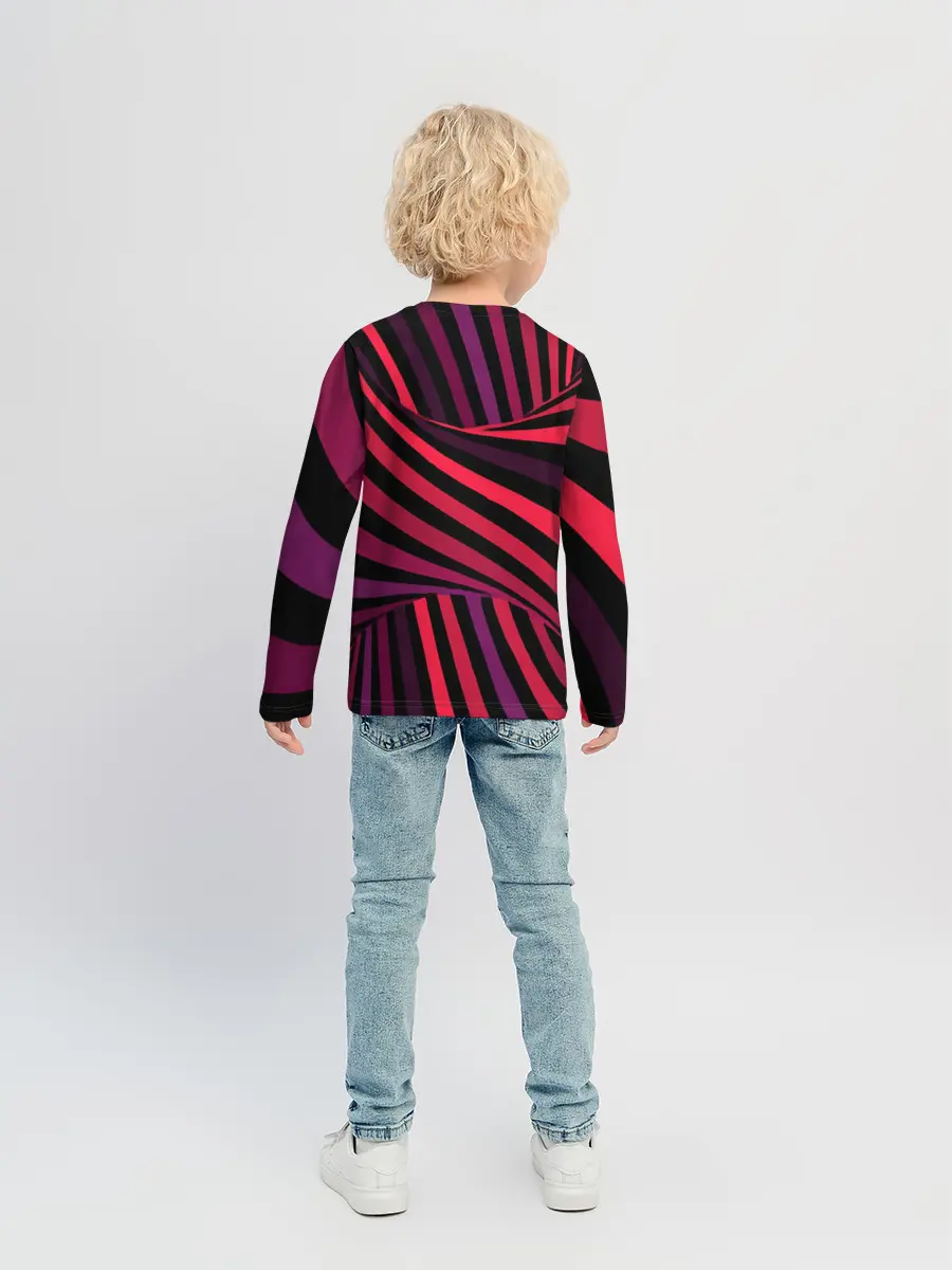 Детский лонгслив / Оптическая иллюзия