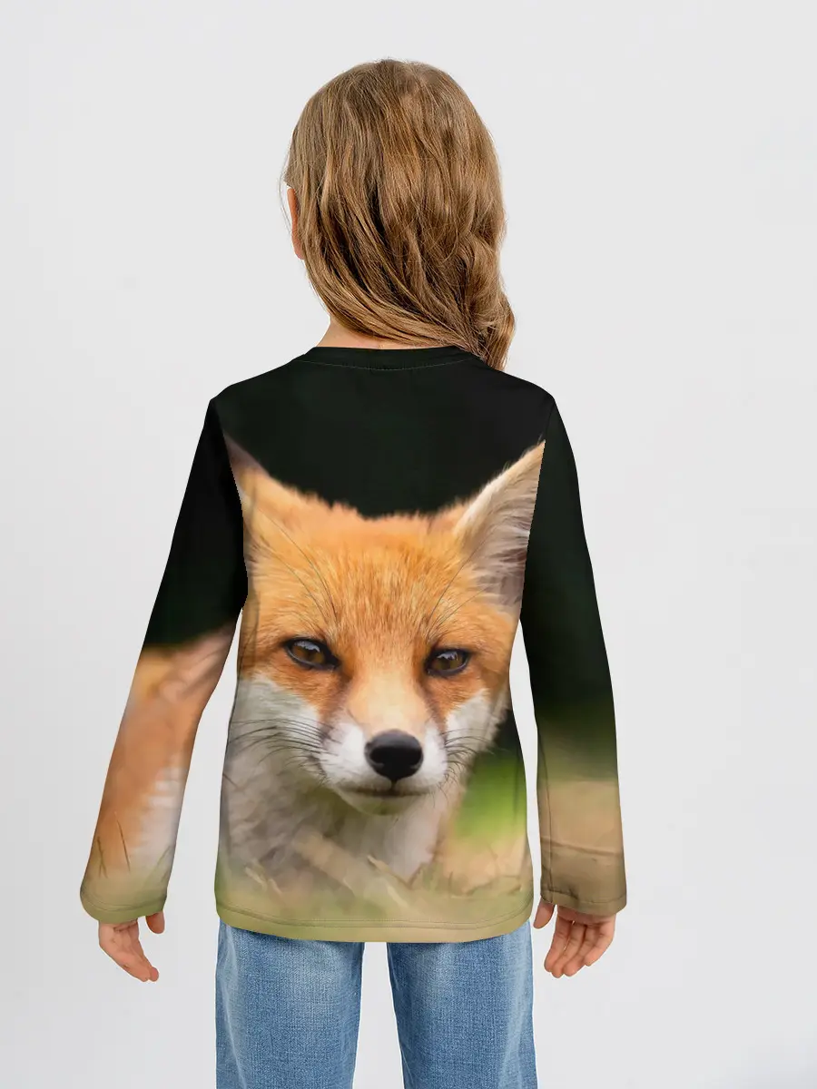Детский лонгслив / Мордочка лисицы