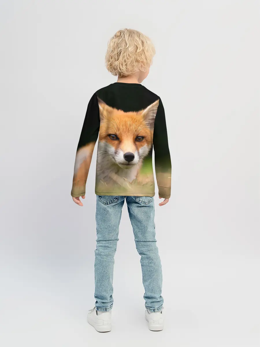 Детский лонгслив / Мордочка лисицы