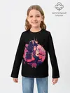 Детский лонгслив / Вишневый Самурай