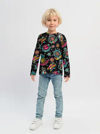 Детский лонгслив / Old school Sailor