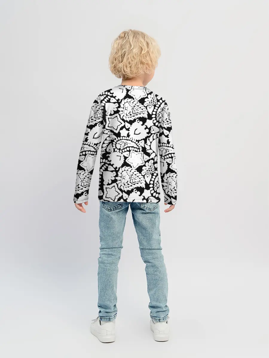 Детский лонгслив / Фракталы