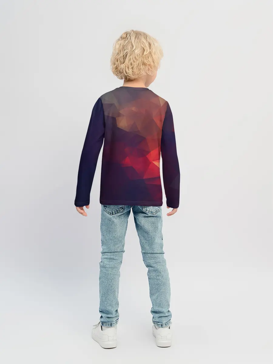 Детский лонгслив / Лавовый вектор