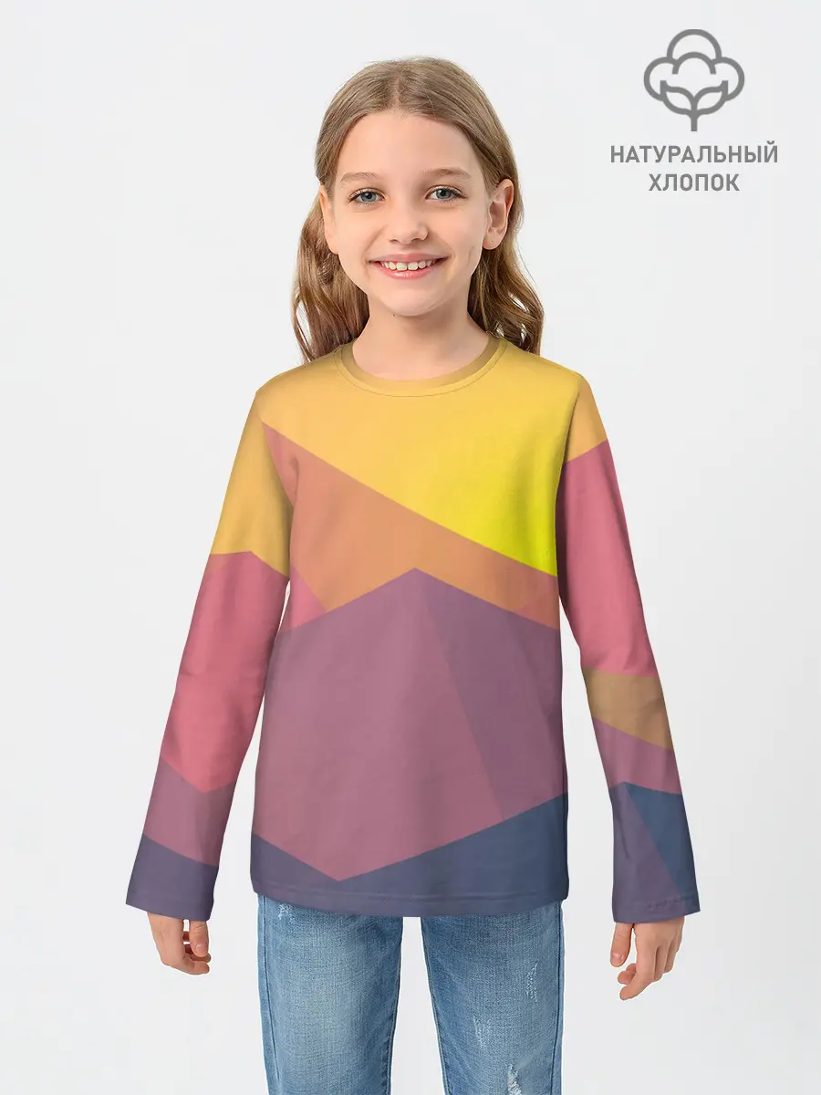 Детский лонгслив / Векторный Египет