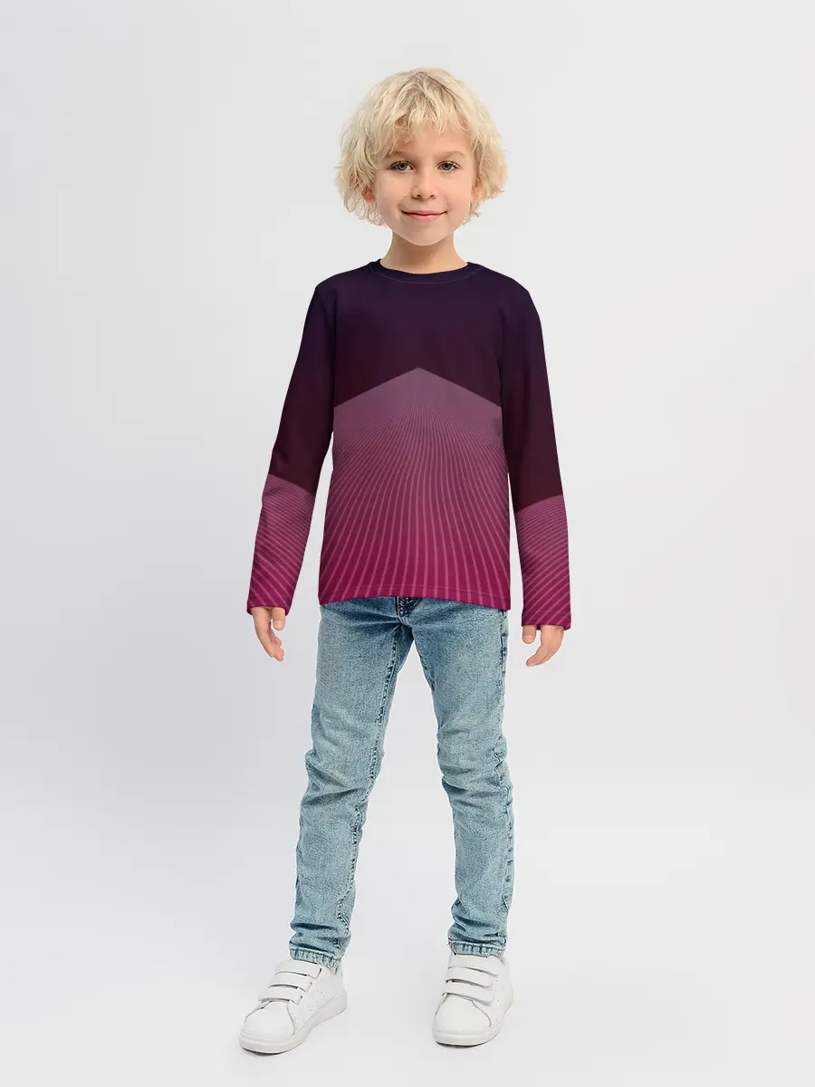 Детский лонгслив / Неоновая дорога