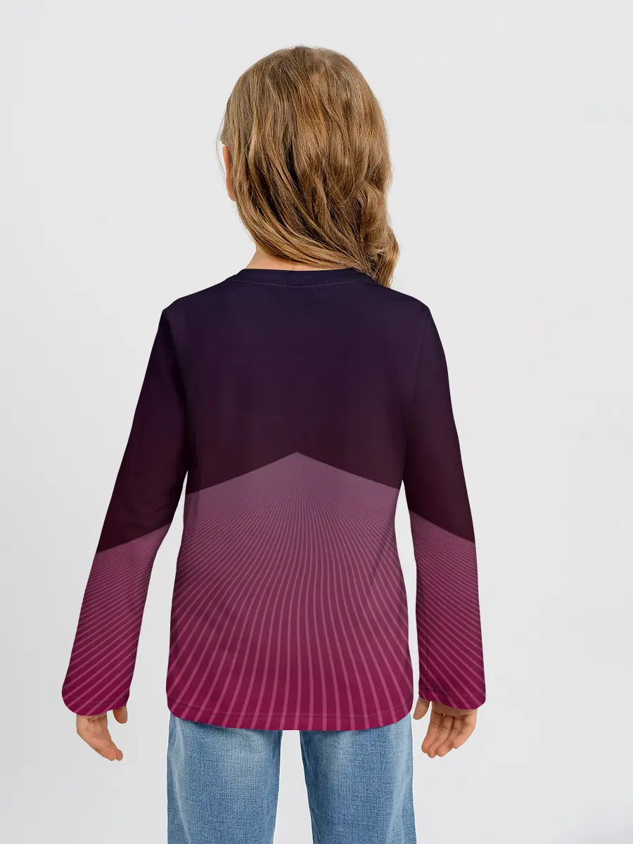 Детский лонгслив / Неоновая дорога