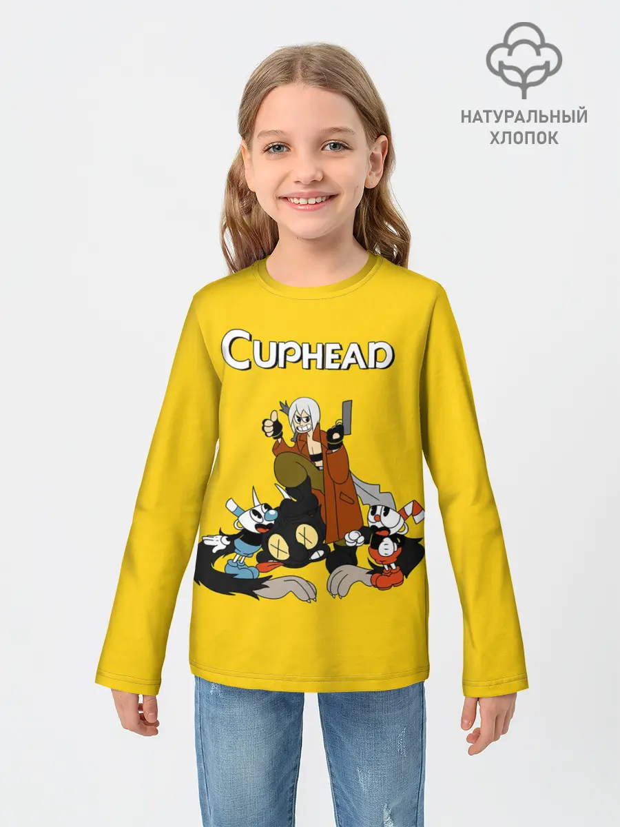 Детский лонгслив / Cuphead x DMC